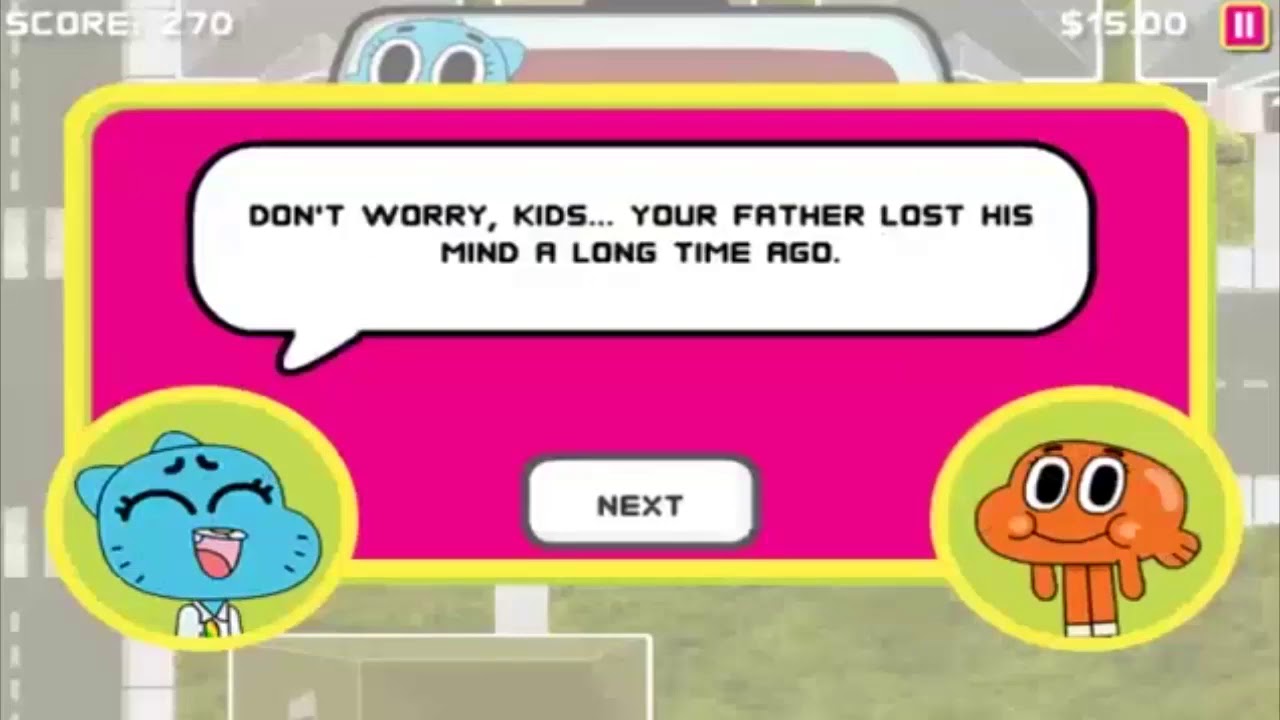 The Amazing World Of Gumball: Wheels Of Rage Gameplay - YouTube