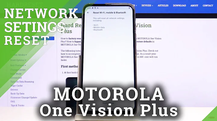 How to Reset Network Settings in MOTOROLA One Vision Plus – Remove Saved Network Customizations