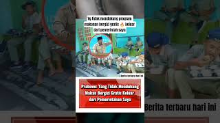 Prabowo tegaskan!!🔥yang tidak mendukung makan bergizi gratis!!🔥 silahkan keluar dari pemerintah saya