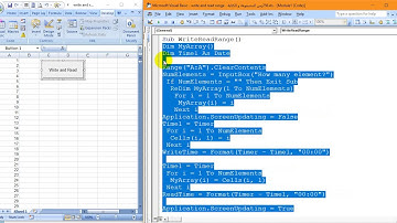 513 زمن المصفوفة - Excel VBA MDR513 - Matrix time