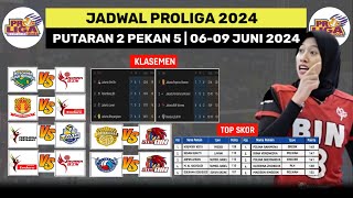 Jadwal Proliga 2024 - Jadwal Proliga Putaran 2 Pekan 5~Top Skor & Klasemen Terbaru Proliga~Live Moji