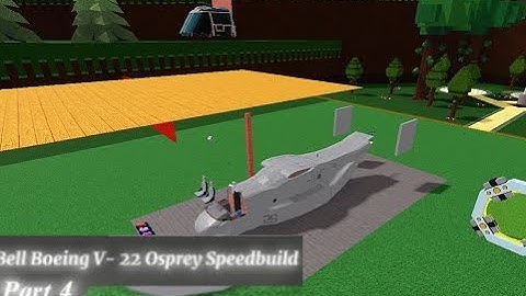 Bell Boeing V-22 Osprey Speed Build [ part 4 ] Build A Boat For Treasure | ROBLOX