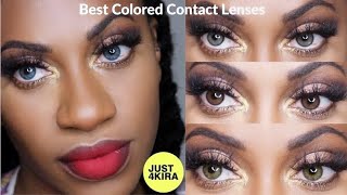 Best Colored Contact Lenses For Dark Eyes Ft. Just 4 Kira - Colorful Ty On Review