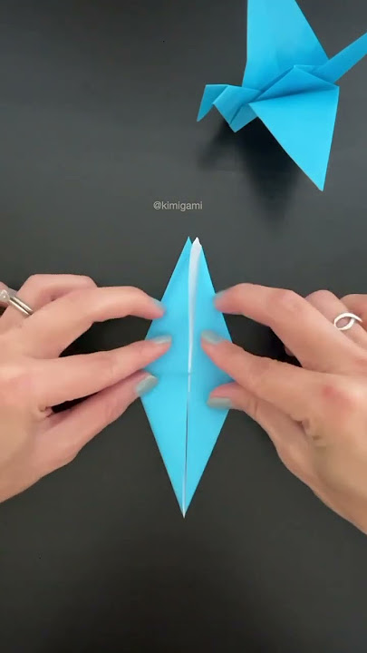 How to fold Flapping Origami Crane  (Traditional) #Shorts