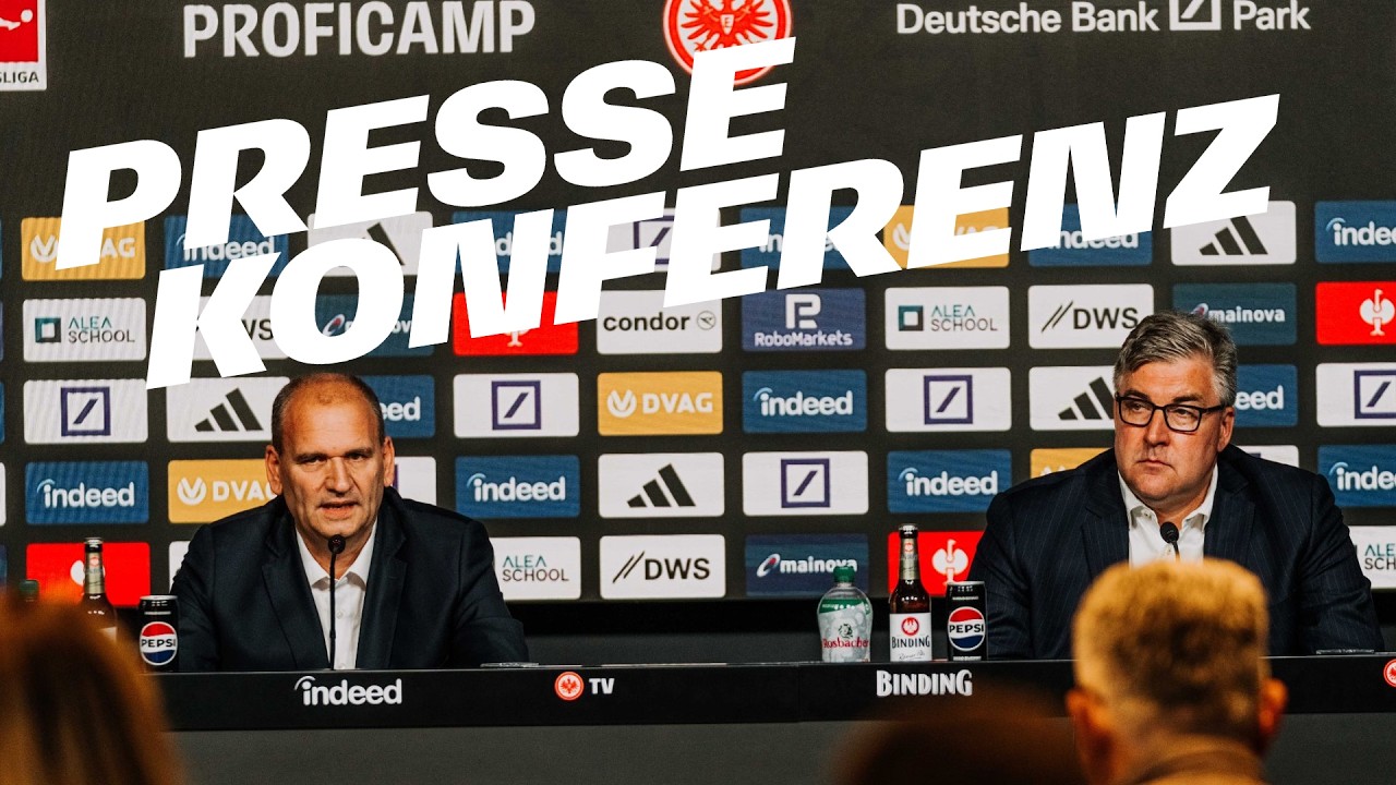 Pressekonferenz mit Mathias Beck und Axel Hellmann