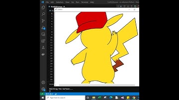 Draw Pikachu Using Python Turtle Graphic