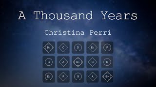 Video thumbnail of "Christina Perri - A Thousand Years | Sky Sheet"