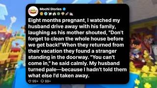 Eight months pregnant, I watched my husband drive away with his family, laughing as his mother... Guide
