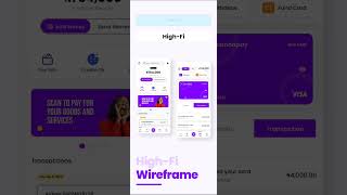 Difference between Low-fi and High-fi wireframe in UX design.