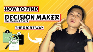 How to Find the Decision Maker Contact Information In A Company |  B2B Decision Makers