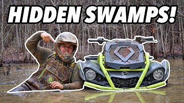Exploring DEEP SWAMPS on my CAN-AM OUTLANDER!