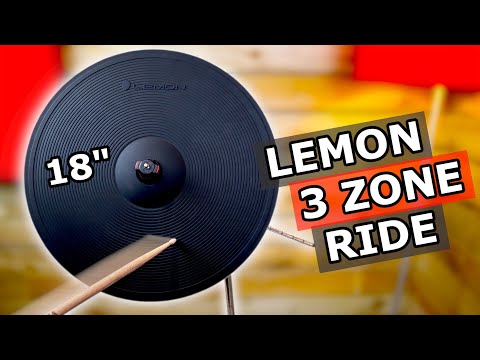 Lemon 18" Ride Cymbal Review | 3 Zone Cymbal Pad by Lemon Drums