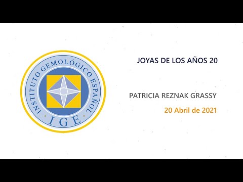 Webinar: Joyas de los años 20 con Patricia Reznak Grassy  20/04/2021