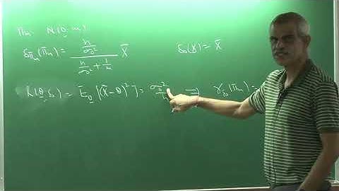 Lecture Module 30 (Week 6): Bayes and Minimax Estimation-IX