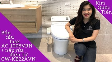 Bồn cầu Inax AC-1008VRN + nắp rửa điện tử CW-KB22AVN