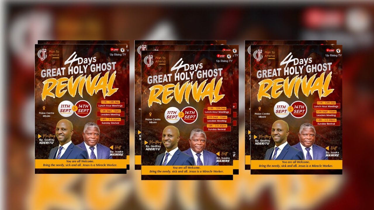 THE GREAT HOLY GHOST REVIVAL 2025 DAY 4 | 13TH SEPTEMBER || MORNING SESSION | PRAISE CENTRE MBALE