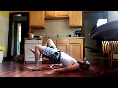 1-Leg Slider Glute Bridge Eccentric Knee Extensions