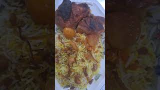 BAKED TANDOORI CHICKEN WITH POTATO AND BIRYANI RICE.(ARABIC FOOD/SUPER YUMMY/EASY TO COOK/TRYIT)
