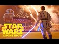 Worlds largest star wars drone show 1000 drones