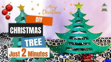 2 minutes DIY | How to make Christmas tree in 2 minutes  | #diy  #trending  #education  #tutorial