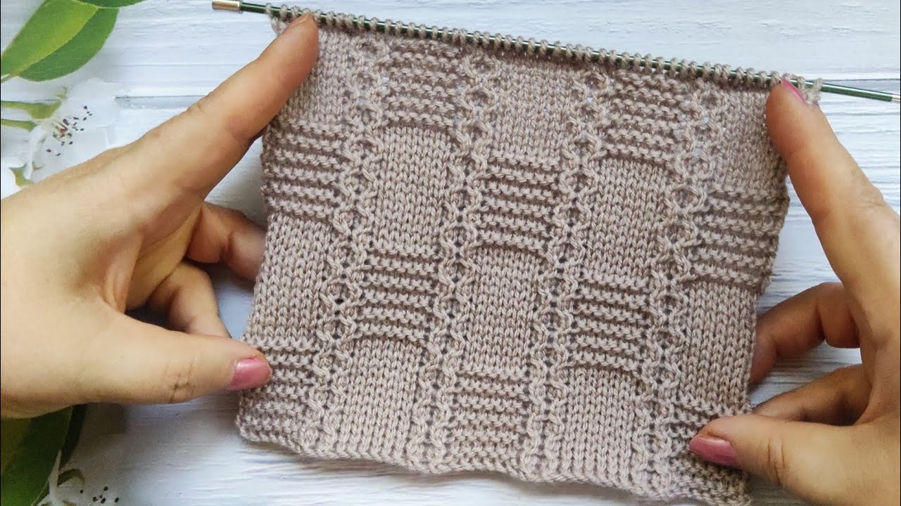 Checker Knit Stitch | Schachbrettmuster stricken | Punto Scacchiera ai ferri | Point de Damier