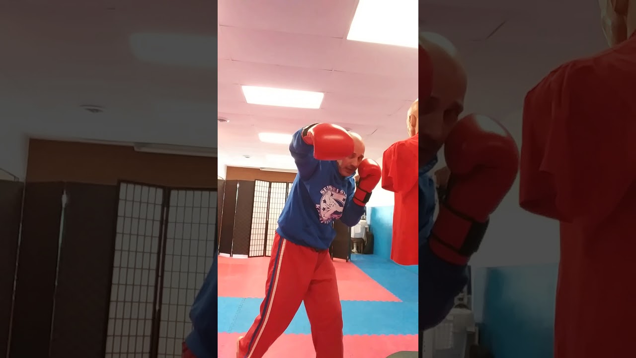 Sensei Steve demonstrating the eight basic boxing punches