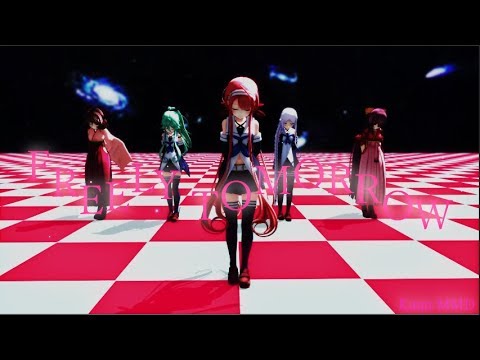 [MMD] 江風 山風 海風 神風 春風 FREELY TOMORROW  [艦これ]