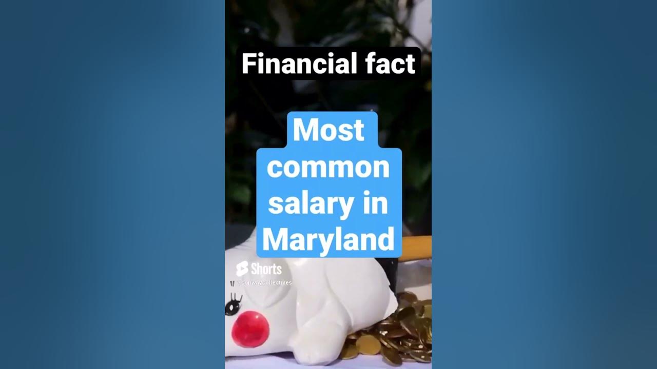 US STATE SALARY MARYLAND financial facts money shorts YouTube