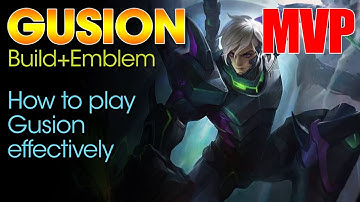 GUSION Gameplay | Full Build | Enemy surrender after 8mins