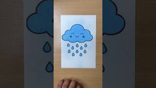 Cute Smiling Rain Cloud 🌧️ | Relaxing Sand Art ASMR #shorts