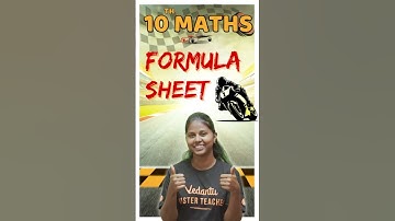 10th Maths | Formula Sheet | Half Yearly 2024 | Janasruthi ma