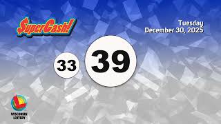 Wisconsin Lottery Evening Draw 12/30/2025