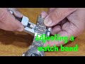 How to adjust a watch band.