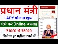 Pradhanmantri apy yojana online apply 2024  new government scheme  1000 se 5000 har mahine milega