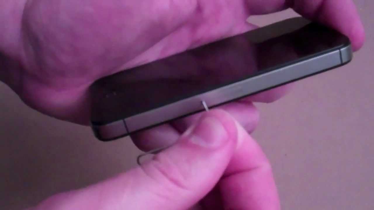 iPhone 4 / 4S HOW TO: Insert / Remove a SIM Card - YouTube