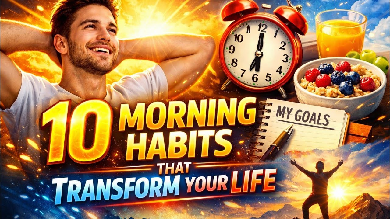 10 Morning Habits That Will Change Your Life in 4 Minutes. - YouTube