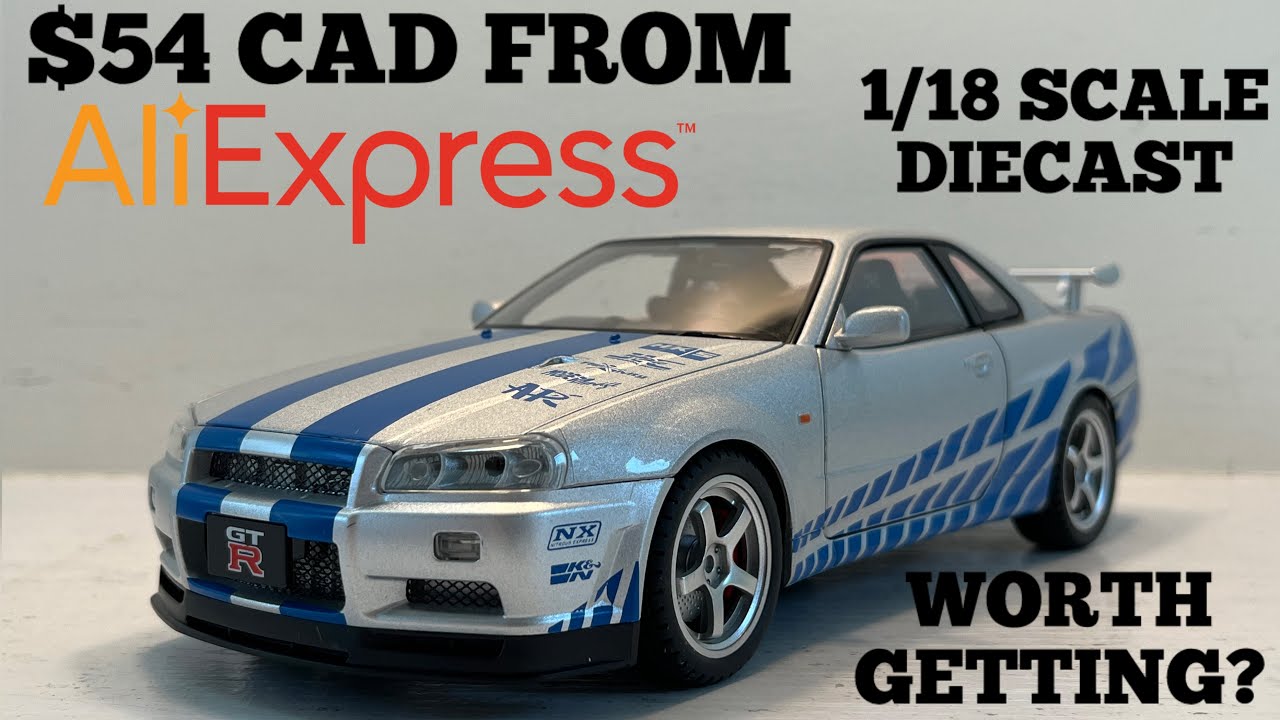 ミニカー FAST&FURIOUS NISSAN SKYLINE GT-R 1/18 Buy TrueSpec R - Fast & Furious Brian's Nissan Skyline GT-R (R34
