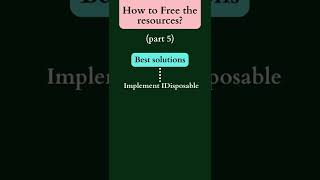 How to Free the Resources (part 5)