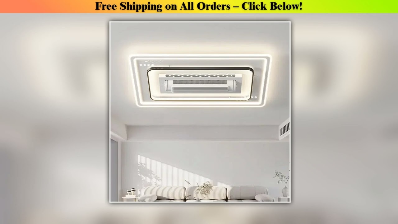 New model bladeless fan lamp - living room lamp - modern and minimalist all-room lighting set -