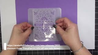 A Colorful Life Designs | Master Creator Bundle | Papel Picado Stencil