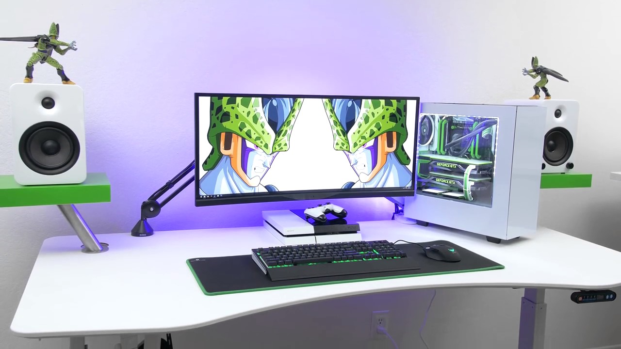 Technology PC - $9600 Setup Perfect Desk Setup by TechLife - YouTube