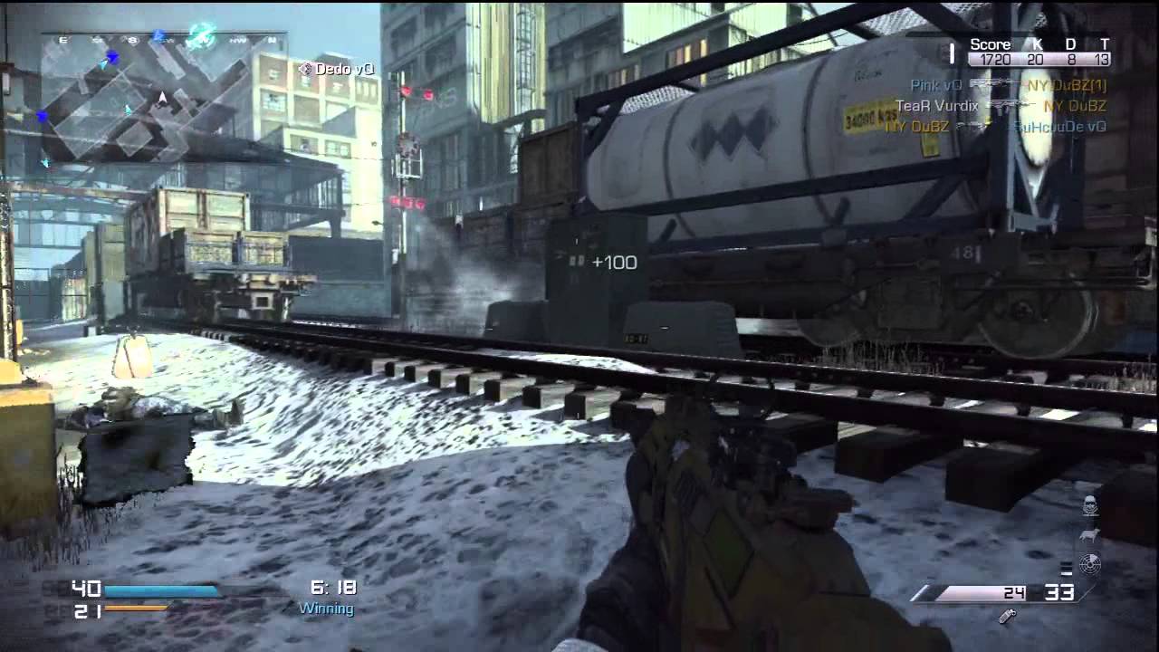 Call of Duty Ghosts - Kill Confirmed on Map Freight (GUN MSBS) - YouTube