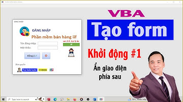 VBA Access - Bài tập ẩn giao diện và menu MS Access phía sau Form Login | Trại Huấn Luyện Coder iif