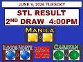 STL 2nd Draw 4pm Result STL Manila  STL Ilocos Norte STL Cagayan JUNE 9, 2026 TUESDAY