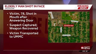 Suspect arrested after man was shot in the mouth in Jackson