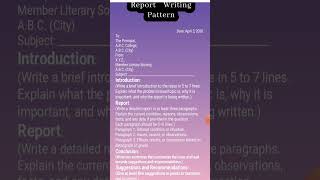Report Writing (Part 1) Federal Board First year English paper #testprep #writtenexam