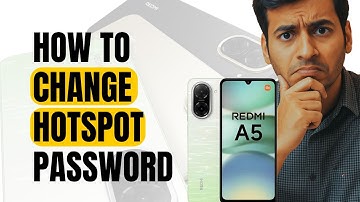 How to Change Hotspot Password in Redmi A5