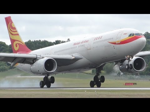 Scotland's First China Flight | Hainan Airlines A330-300 Landing & Takeoff at Edinburgh Airport