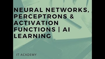 Neural Networks, Perceptrons & Activation Functions | AI Learning Basics Explained Simply!