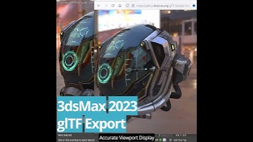 3dsMax 2023 - glTF Material and Exporter